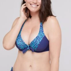 Haut De Maillot Triangle Marine CAPRAIA -Magasin De Lingerie De Mode BS16419 9B2 WEB 11